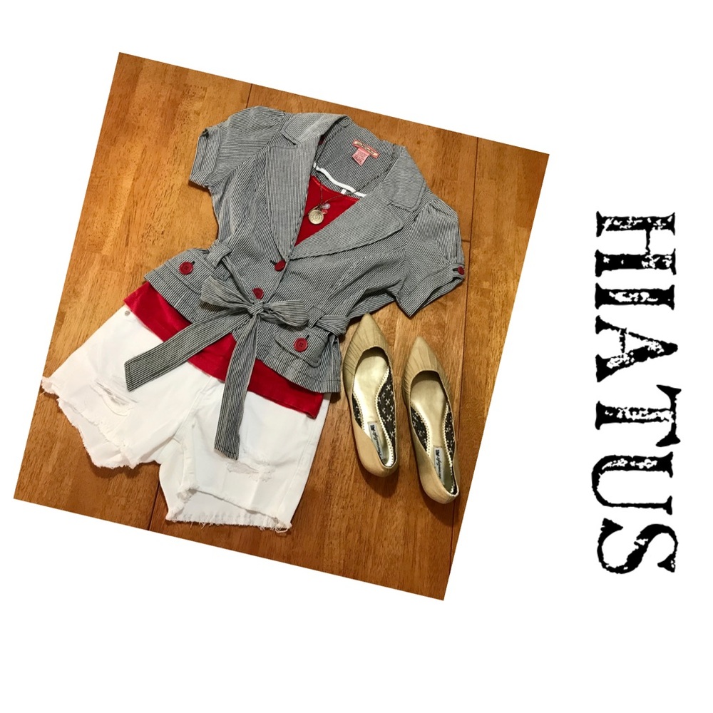 HIATUS Pinstripe top